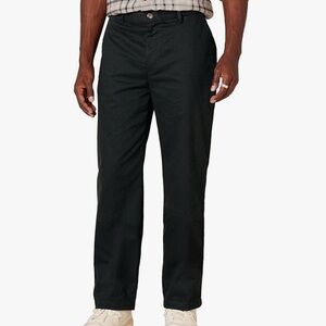 NWT Amazon Essentials Men's Black Chino Trousers